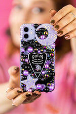 Load image into Gallery viewer, Lilac &amp; Black Ouija Planchette Phone Case

