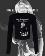 Load image into Gallery viewer, Long Sleeved Micro Rib Baby Tee – The Chosen One | Buffy Summers | Hellmouth Collection
