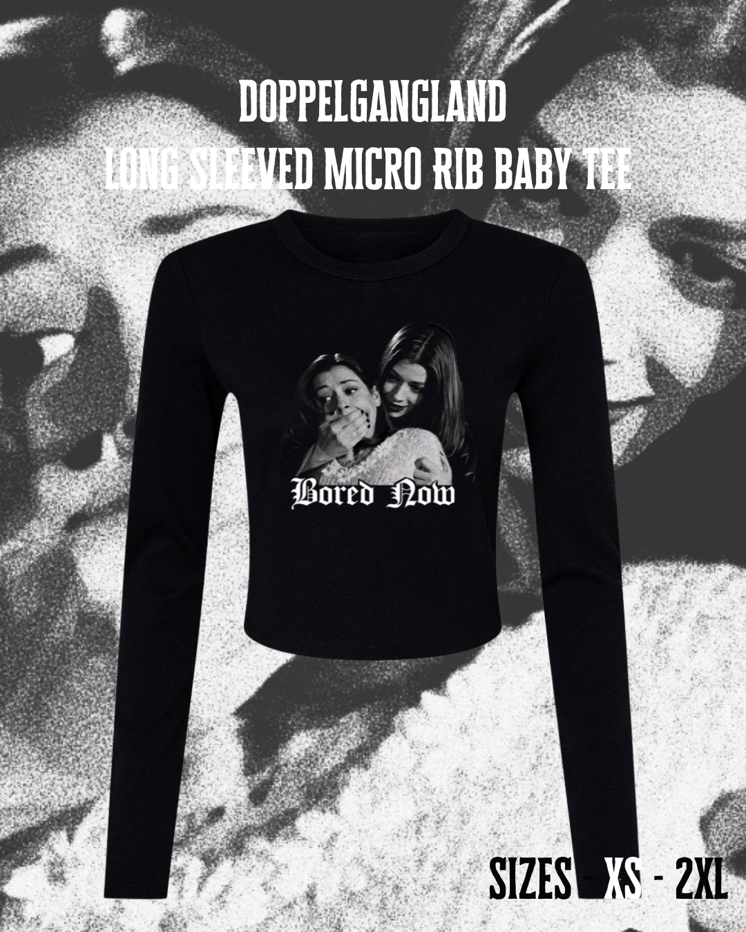 Long Sleeved Micro Rib Baby Tee | Bored Now | Willow | Hellmouth Collection