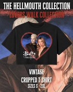 Load image into Gallery viewer, Vintage Cropped T-Shirt | Buffy &amp; Spike | Lovers Walk Collection
