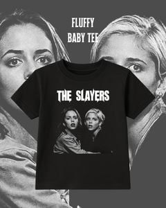 Baby Tee – The Slayers | Buffy + Faith | Hellmouth Collection