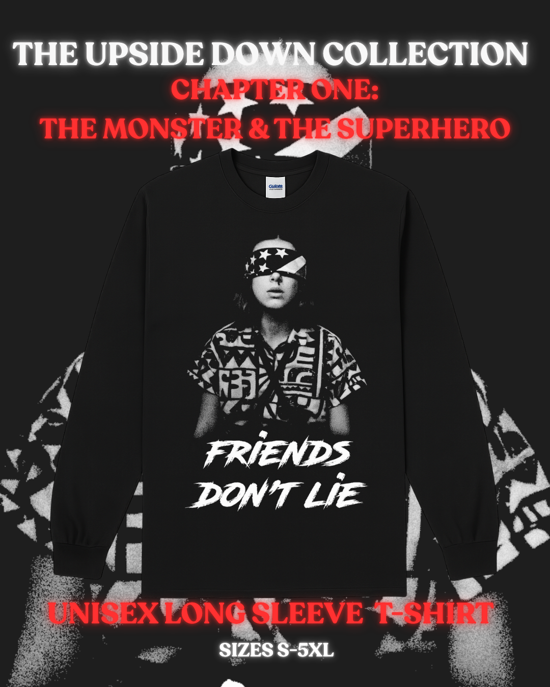 Unisex Long Sleeved T-Shirt – Chapter One | Eleven | The Upside Down Collection