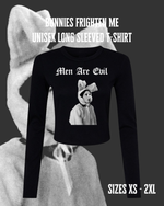 Load image into Gallery viewer, Long Sleeved Micro Rib Baby Tee – Men Are Evil | Anya | Hellmouth Collection
