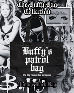 Load image into Gallery viewer, Patrol Vintage Black Tote Bag
