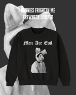 Load image into Gallery viewer, Crewneck Sweater – Men Are Evil | Anya | Hellmouth Collection
