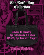 Load image into Gallery viewer, Born To Rewatch Vintage Black Tote Bag
