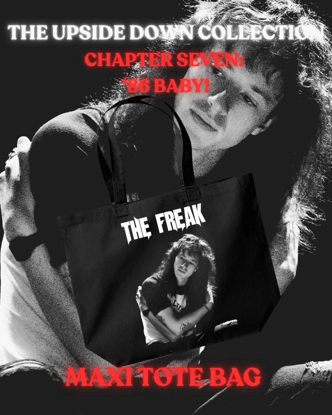 Maxi Tote Bag – Chapter Seven | Eddie - '86 Baby | The Upside Down Collection