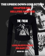 Load image into Gallery viewer, Long Sleeved Micro Rib Baby Tee – Chapter Six | Eddie - Hellfire Forever | The Upside Down Collection
