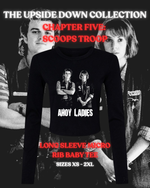 Load image into Gallery viewer, Long Sleeved Micro Rib Baby Tee – Chapter Five | Steve + Robin | The Upside Down Collection
