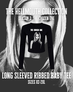 Load image into Gallery viewer, Long Sleeved Micro Rib Baby Tee | The Chosen One | Buffy | Hellmouth Collection
