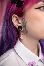 Load image into Gallery viewer, Pink Mini Bow Earrings
