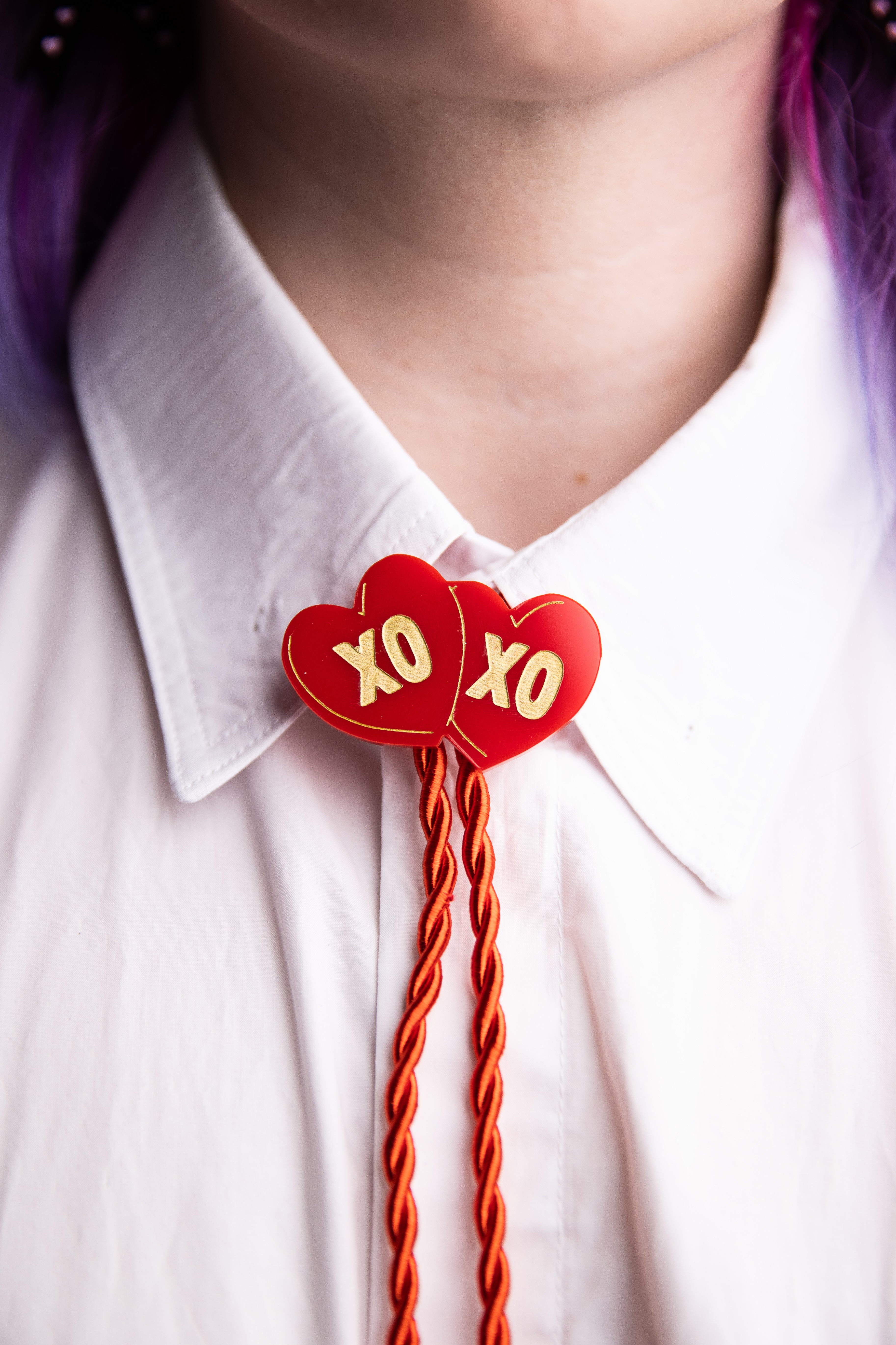 XOXO Bolo Tie