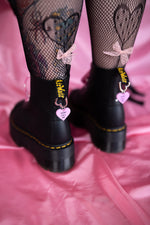 Load image into Gallery viewer, Dont Call Me Hate Heart Boot Charms
