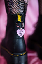 Load image into Gallery viewer, Dont Call Me Hate Heart Boot Charms
