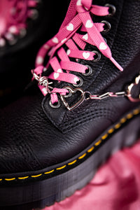 Chunky Heart Shoe Chains - Pair