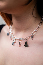 Load image into Gallery viewer, Unlucky Charms Necklace - Silver - Build Your Own Personalised Charm Necklace
