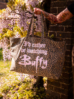 Load image into Gallery viewer, Oversized Buffy Leopard Print Tote Bag
