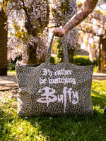 Load image into Gallery viewer, Oversized Buffy Leopard Print Tote Bag
