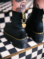 Load image into Gallery viewer, Sad Heart Boot Charms Gold
