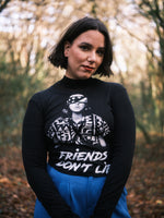 Load image into Gallery viewer, Long Sleeved Micro Rib Baby Tee – Chapter Five | Steve + Robin | The Upside Down Collection
