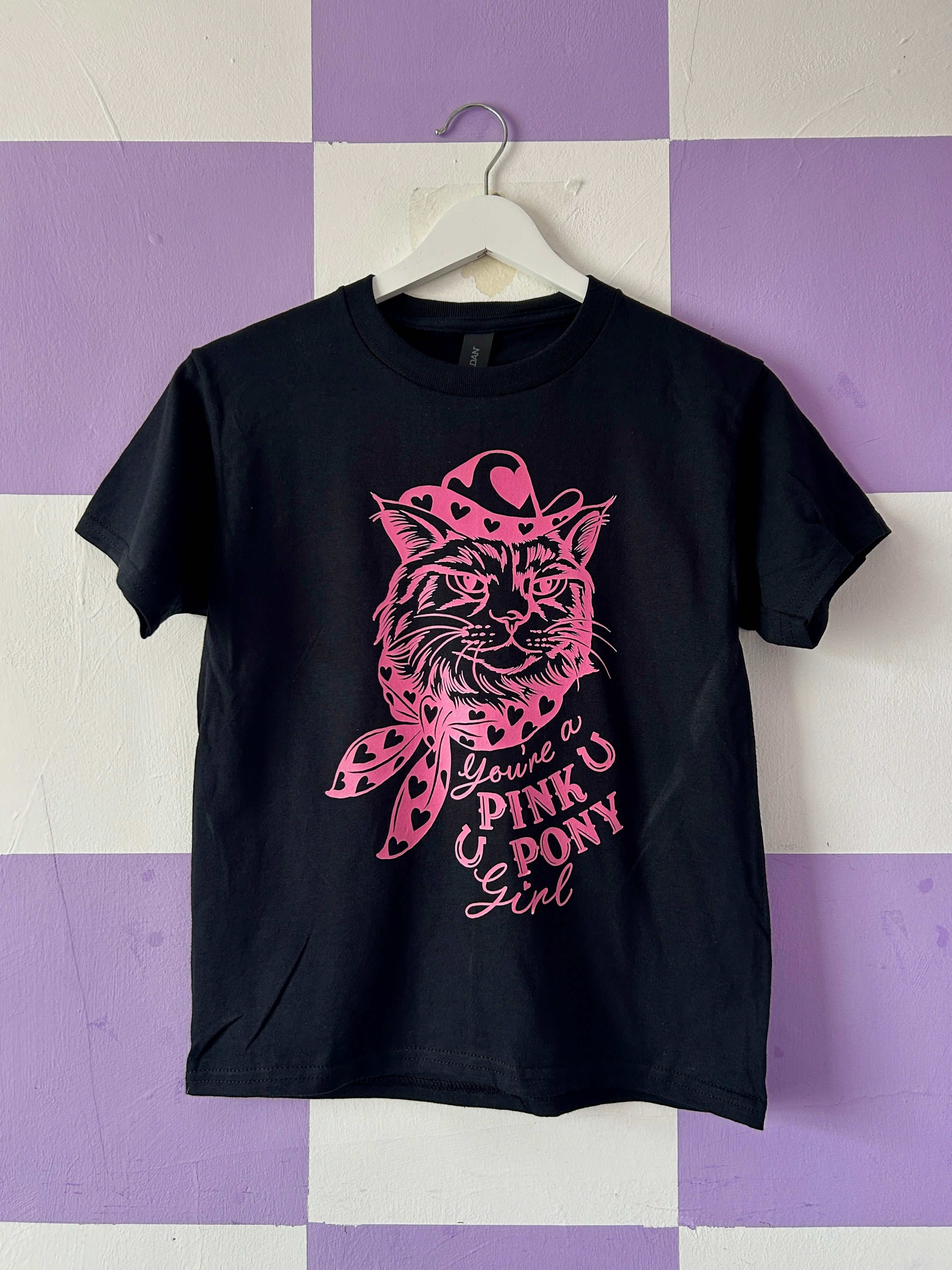 You're A Pink Pony Girl - Black Baby Tee