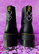 Load image into Gallery viewer, Lilac Heart Boot Charms
