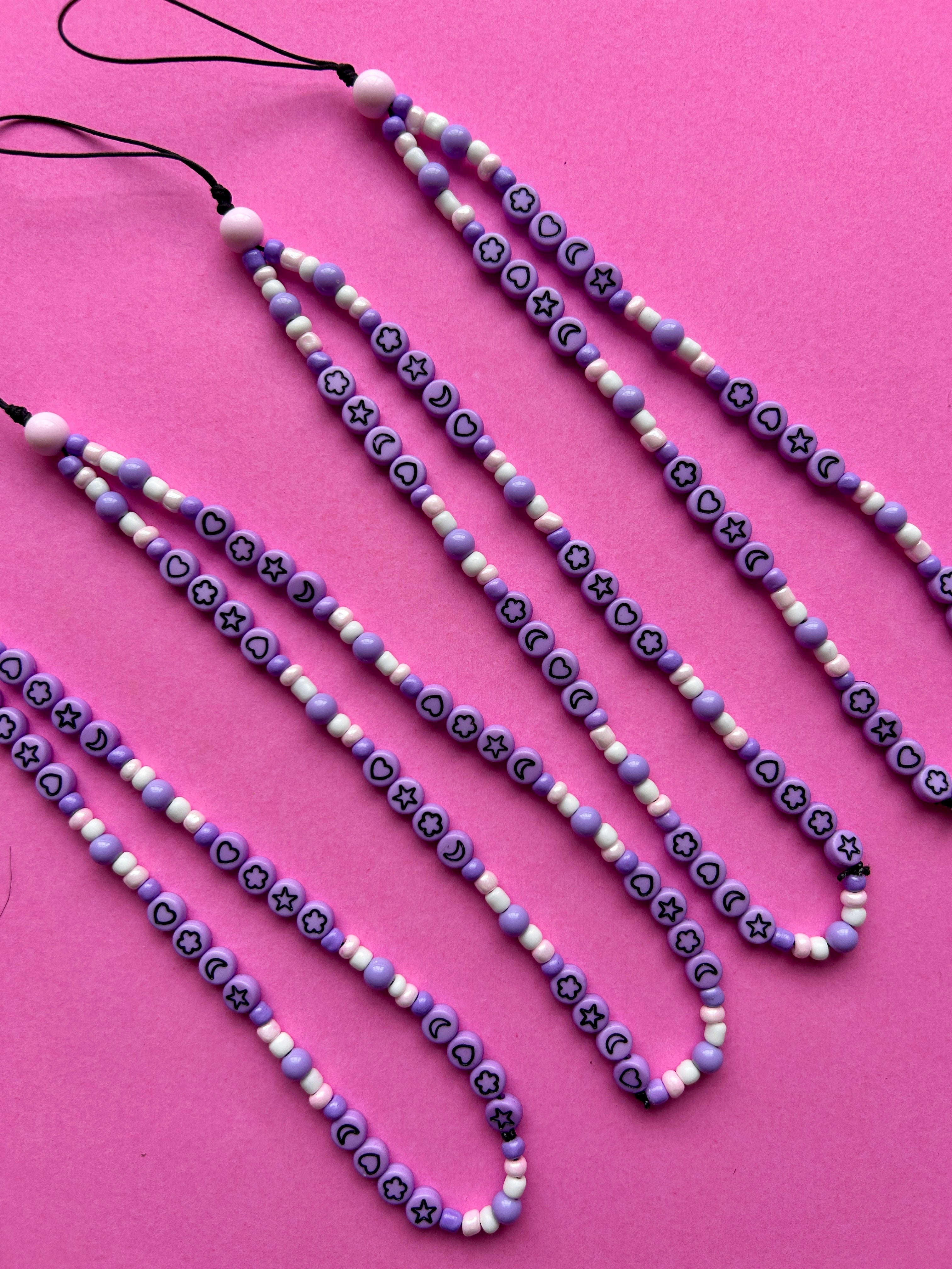 Pastel Pink & Lilac Celestial Phone Charm