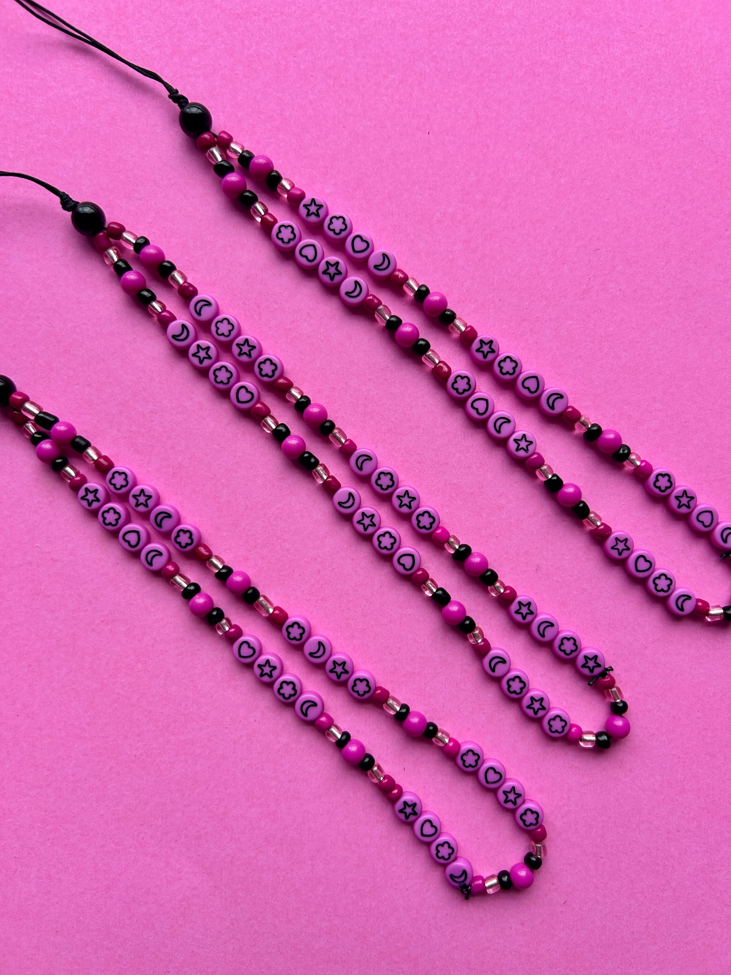 Hot Pink Celestial Phone Charm