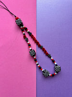 Load image into Gallery viewer, Check Cube Phone Charm - Elder emo - Red
