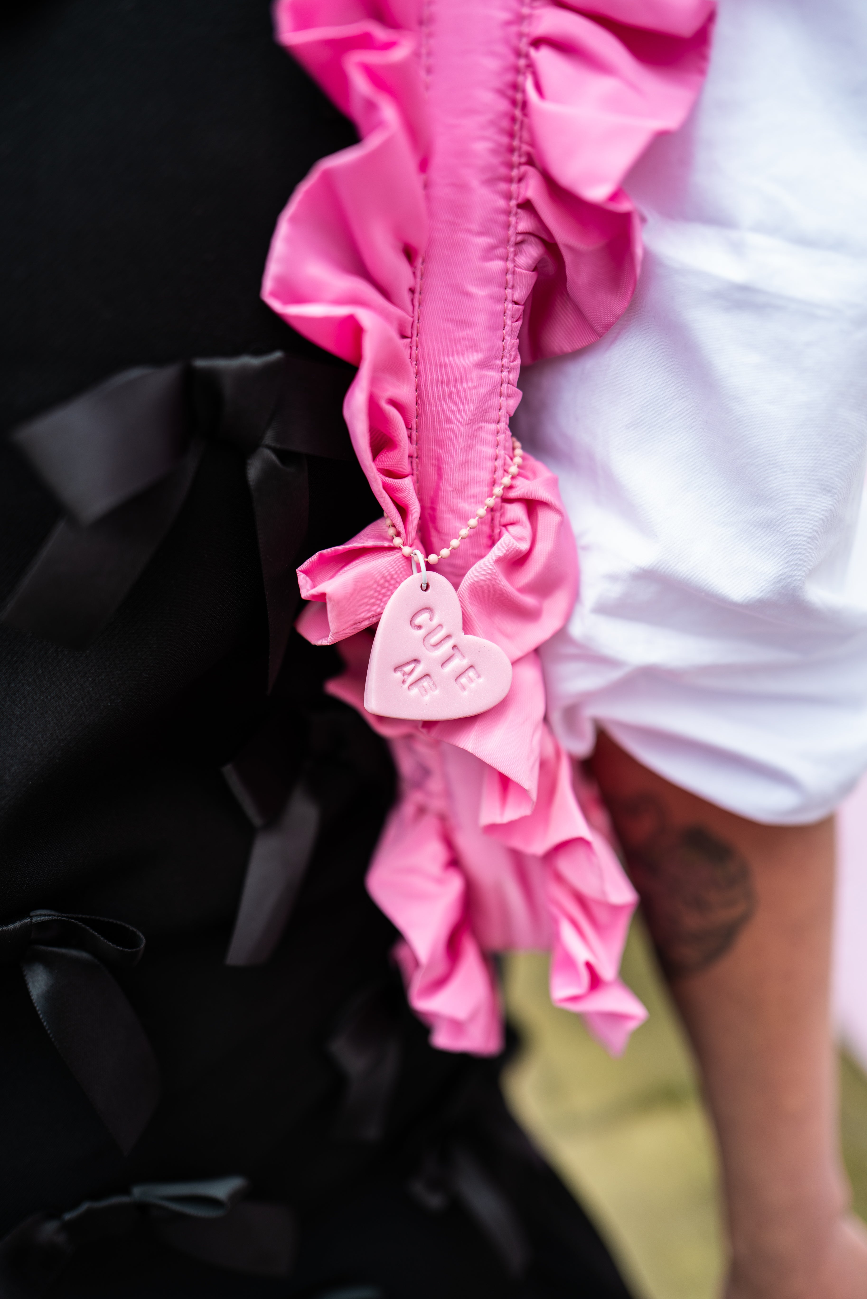 Cute AF Pink Bag Charm