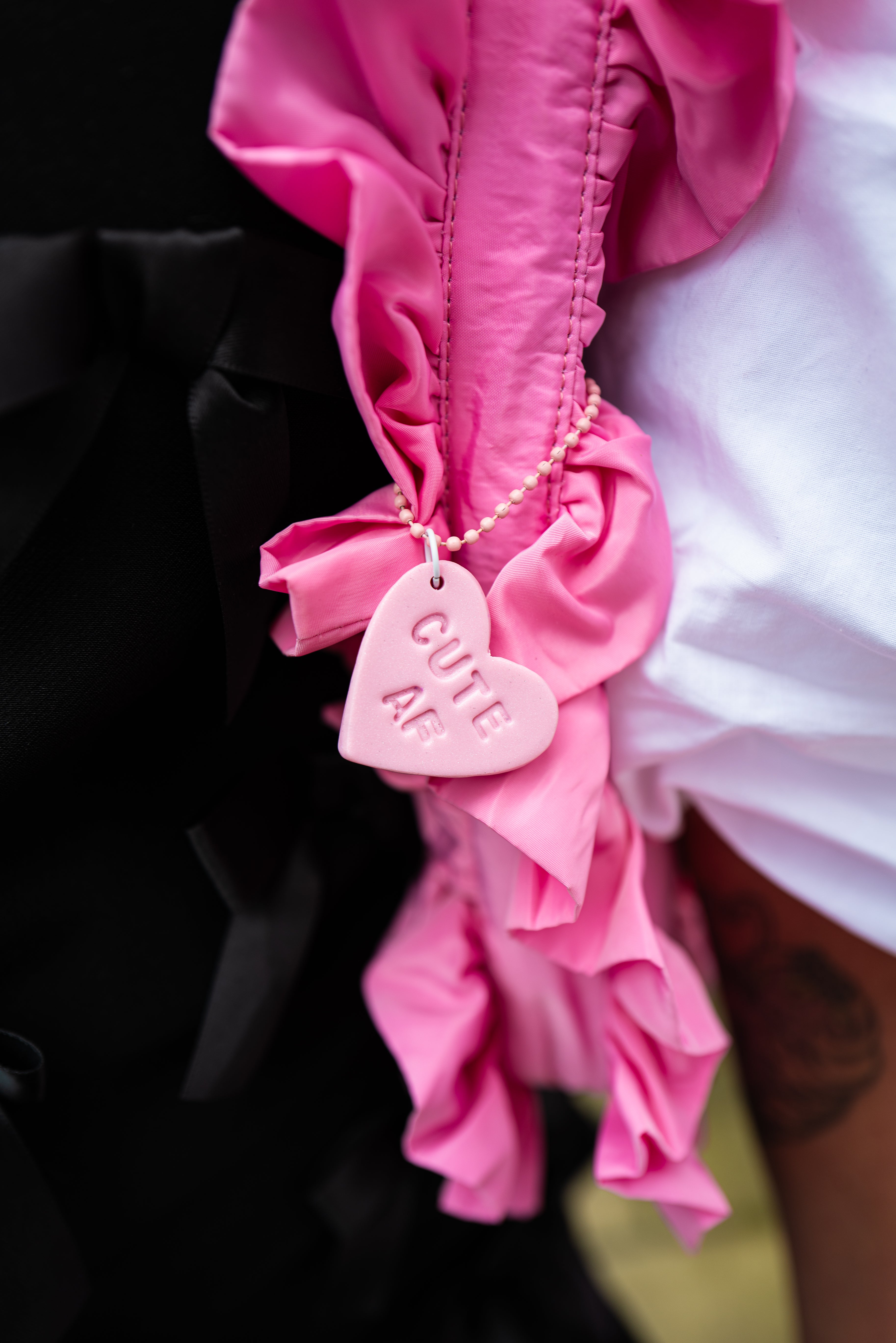 Cute AF Pink Bag Charm