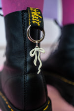 Load image into Gallery viewer, White Bow Boot Charms
