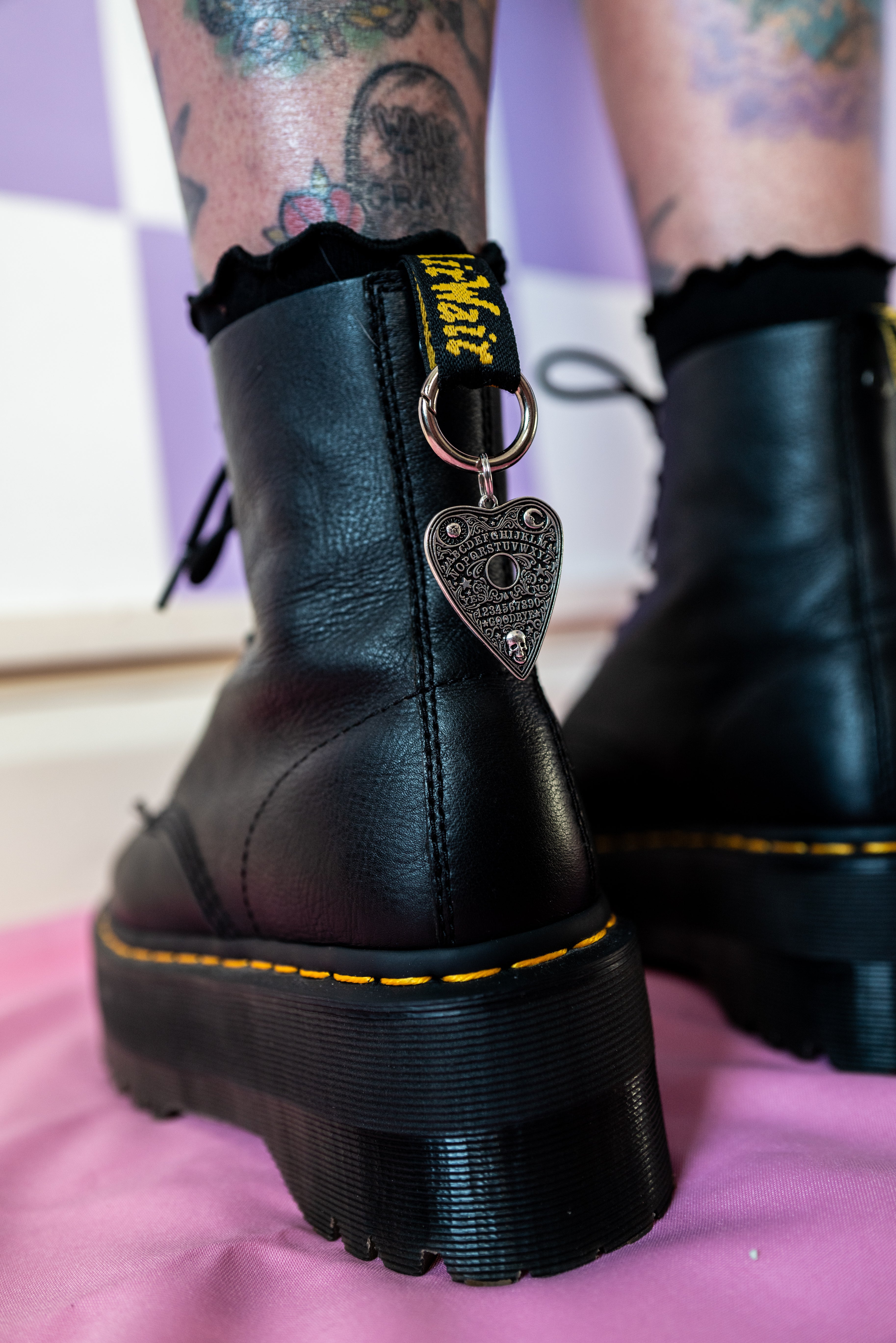 Silver Planchette Boot Charms