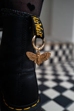 Load image into Gallery viewer, Gold Moth Boot Charms
