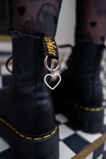 Load image into Gallery viewer, White Heart Boot Charms
