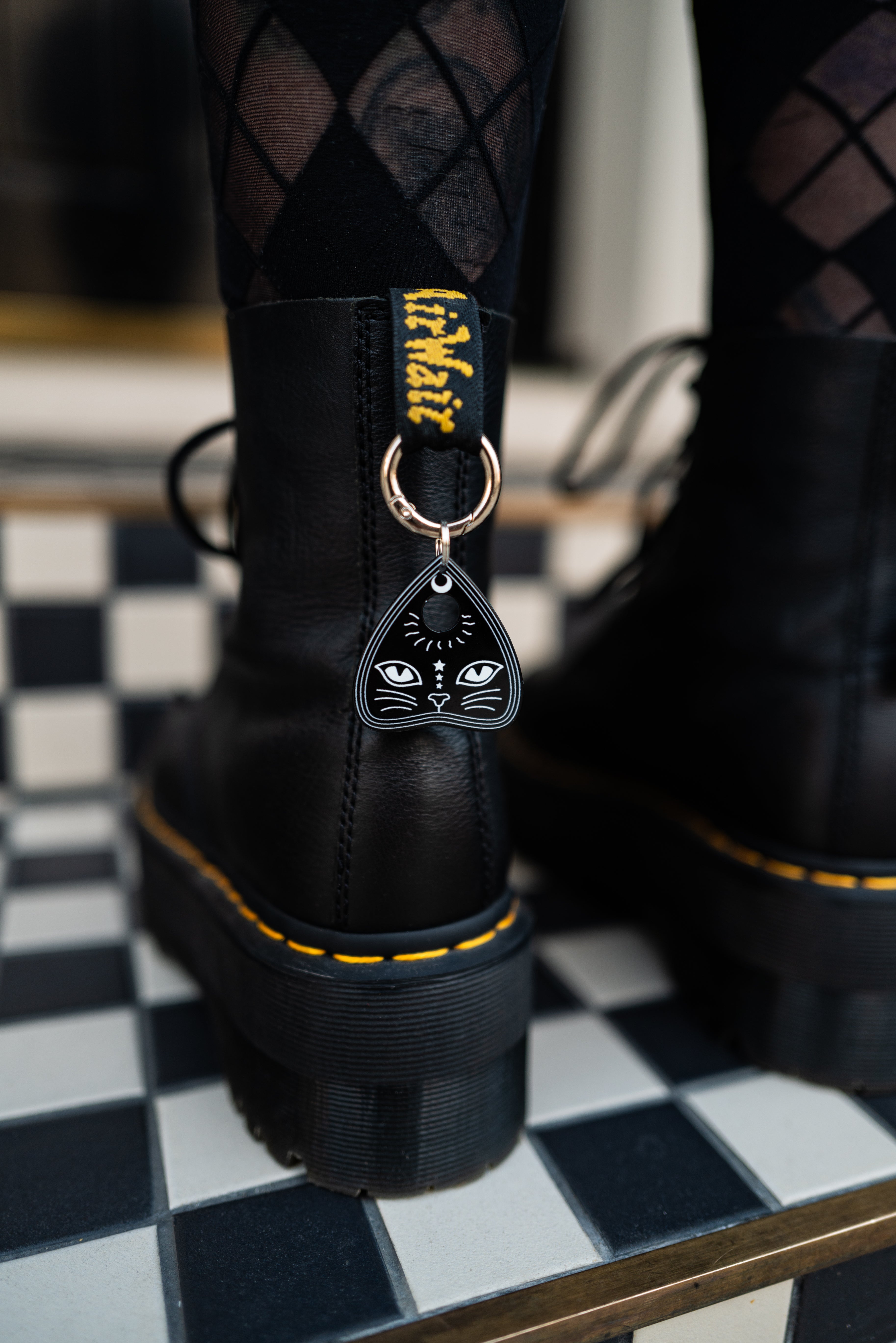 Black Cat Boot Charm