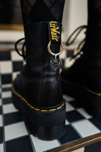 Snake Heart Boot Charm