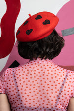 Load image into Gallery viewer, Sad Heart Red Beret
