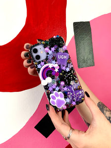 Lilac & Black Unicorn Phone Case
