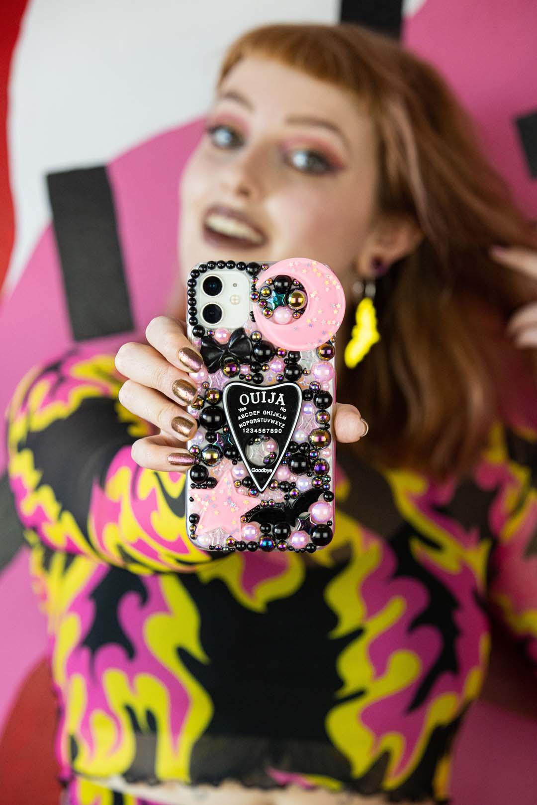 Black & Pink Ouija Planchette Phone Case